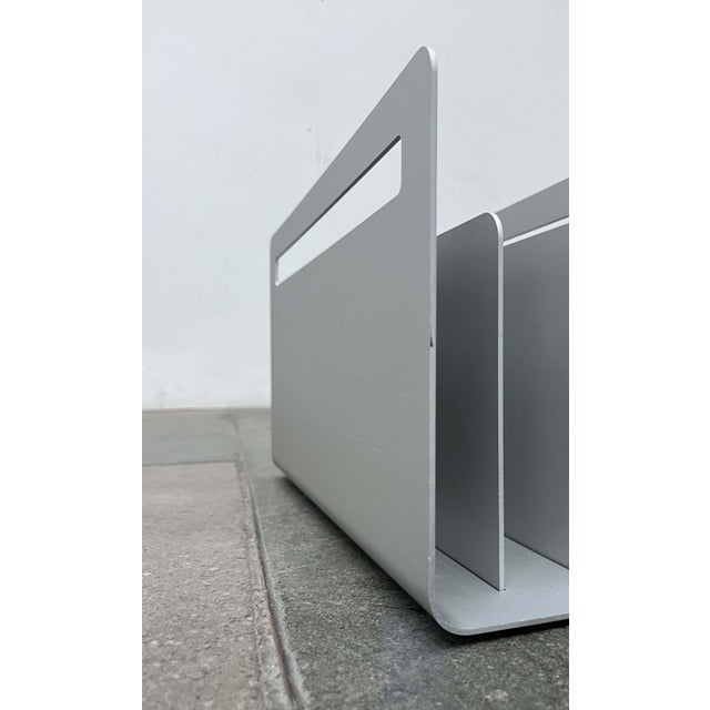 Minimalist Aluminum Magazine Rack by Norman Foster for Helit, Germany, 1990s For Sale - Image 4 of 18