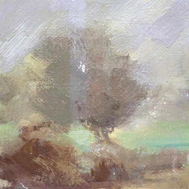 Hudson River School Oil on Canvas Painting of a River Scene by A. Hirshing C1935 For Sale - Image 6 of 13