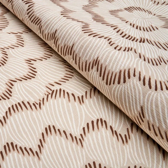 Schumacher Schumacher x Celerie Kemble Feather Bloom Fabric in Dove For Sale - Image 4 of 4