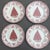 Johnson Brothers Old Britain Castles Pink Christmas Tree Dinnerware Set – 4 Dinner Plates, 4 Salad Plates & 4 Mugs – Made in England - 12 Pieces For Sale In Louisville - Image 6 of 12