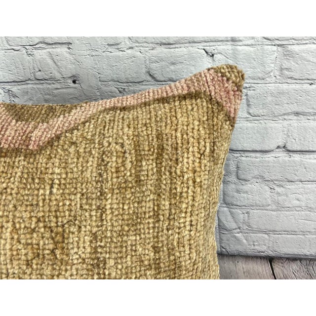 Turkish 20 x 20 Rug Pillow Enchanted Echoes Turkish Pillow Cushion Cover For Sale - Image 3 of 4