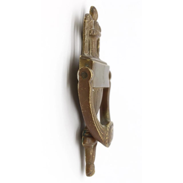 Mid 20th Century Mid 20th Century Traditional Bronze B Monogrammed Door Knocker For Sale - Image 5 of 7