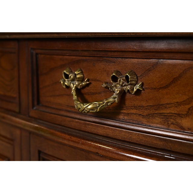 Brown Karges French Regency Louis XVI Carved Walnut and Parcel Gilt Sideboard or Bar Cabinet For Sale - Image 8 of 13