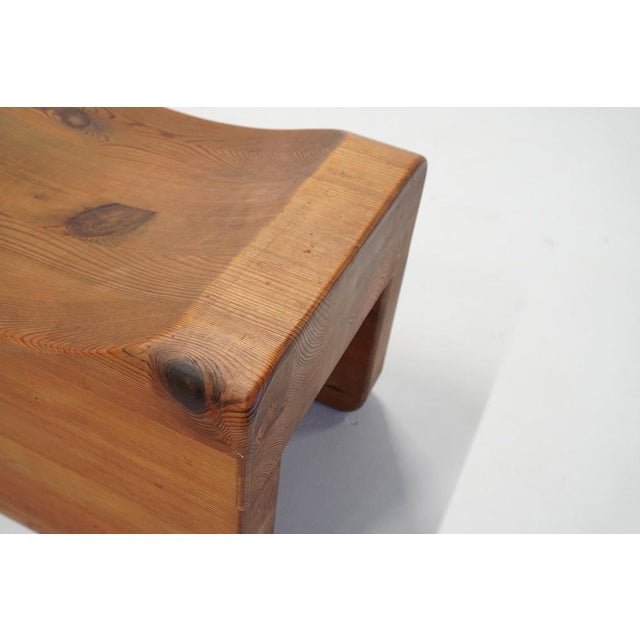 Tan Palle Stool in Pine by K.J. Pettersson & Söner, 1970s For Sale - Image 8 of 11