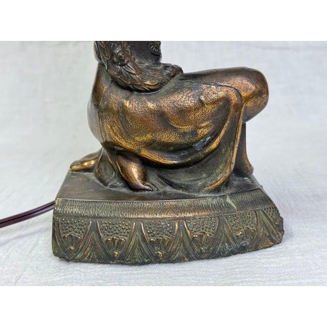 Art Deco Joan of Arc Table Lamp by La Belle For Sale - Image 12 of 12