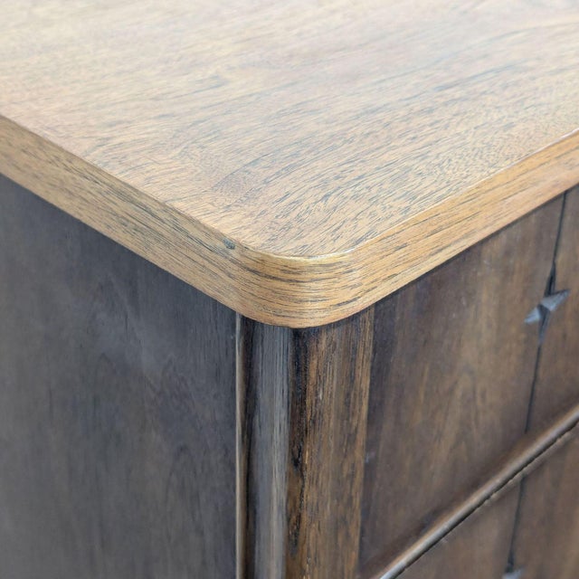 Wood Vintage 1960’s Broyhill Mid-Century Modern Tall Dresser With 5 Drawers For Sale - Image 7 of 14
