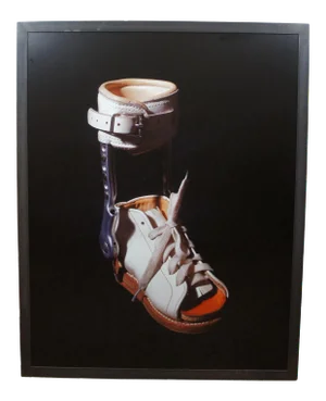 1993 Janet Biggs "One" Cibachrome Photograph Leg Brace