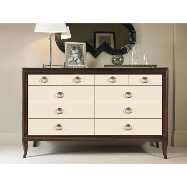Modern Cream Finish Tribeca Dresser For Sale - Image 3 of 3