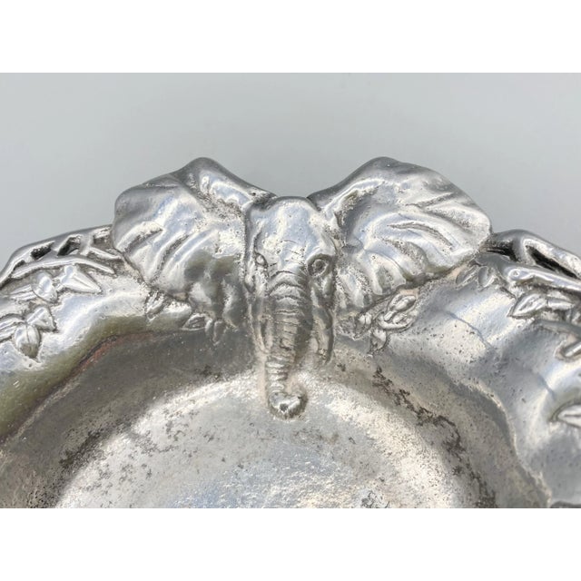 1990s Arthur Court Elephant Champagne Coaster – Safari / Country Lodge For Sale - Image 9 of 11