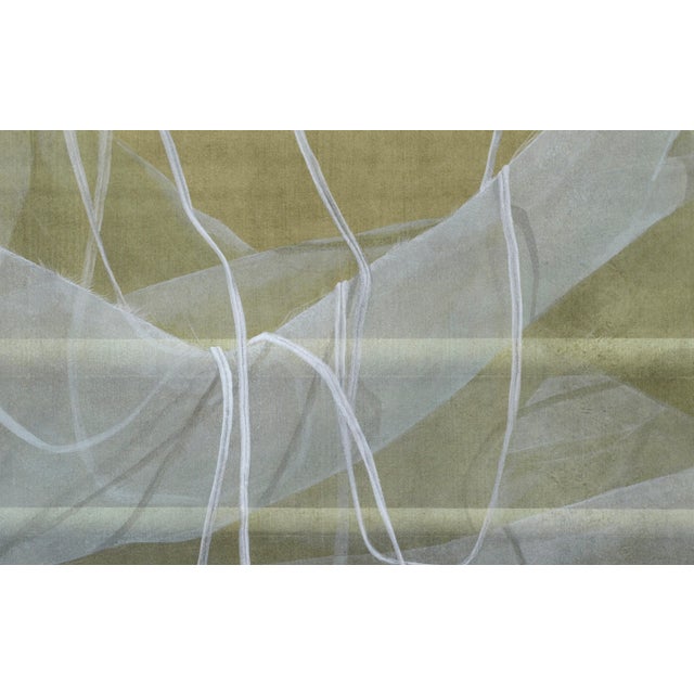 Abstract Vintage White Lace and Ribbons Collotype by Patricia A. Pearce For Sale - Image 3 of 5