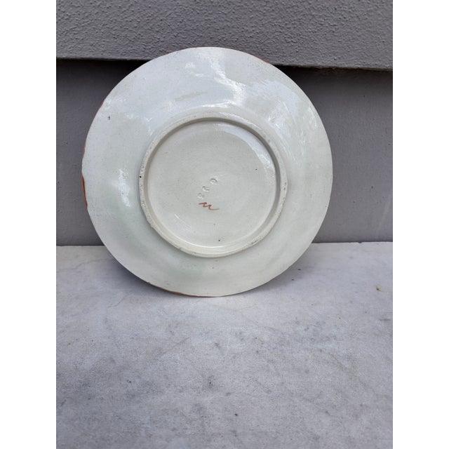 Late 19th Century French Majolica Oyster Plate With Lemon Circa 1890 For Sale - Image 5 of 5