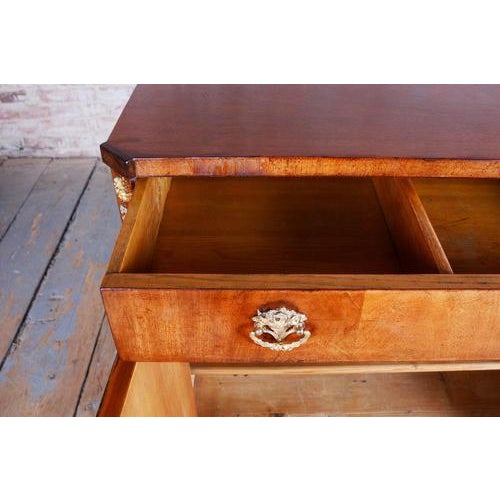 Empire Cabinet in Oak, Spruce, Mahogany Veneer and Brass, Austria, 1810s For Sale - Image 12 of 17