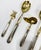 Late 19th Century Antique French Repoussé Sterling Silver and Gold Vermeil Hors d'Oeuvres Set - 8 Pieces For Sale - Image 5 of 9