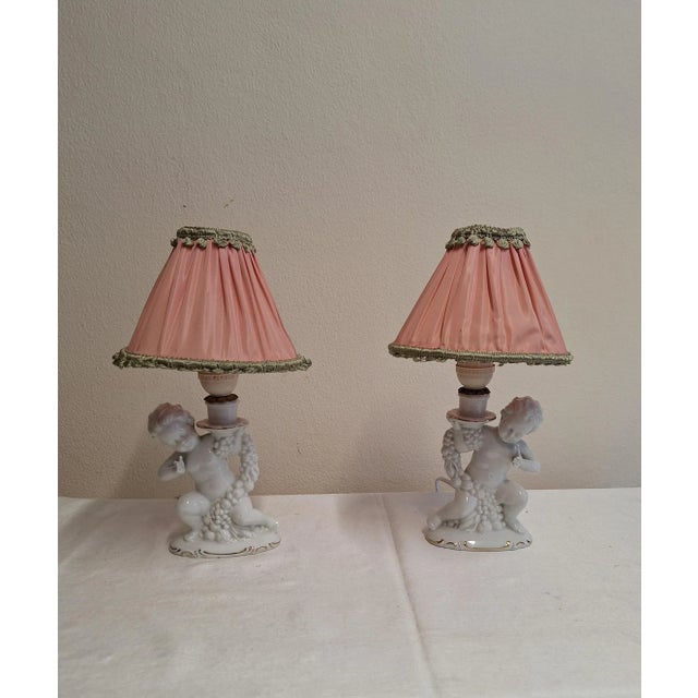 Art Deco Figurative Table Lamps, 1930s, Set of 2, in Very Good conditions. Designed 1920 to 1949 European Plug (up to...