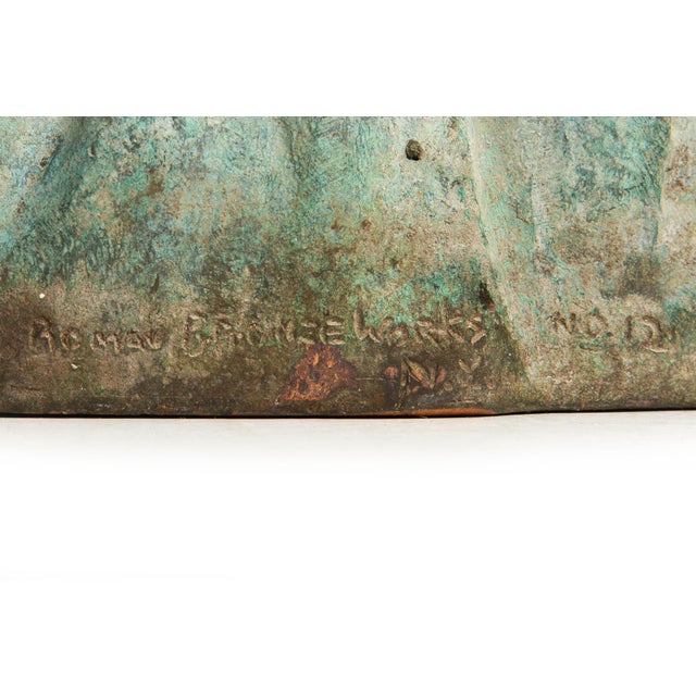 American Art Nouveau Bronze Sculpture of “Wildflower” by Edward Berge For Sale - Image 18 of 18