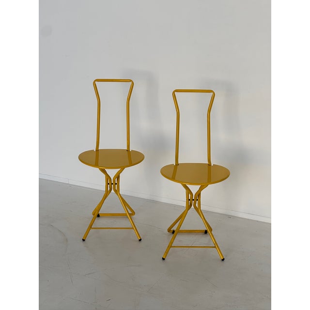 Set of Dafne Folding Chairs attributed to Gastone Rinaldi, 1970s For Sale - Image 6 of 9