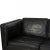 Børge Mogensen 2333 3-seater sofa upholstered in original black leather, with cushions of down, and black lacquered legs...