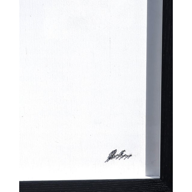 Contemporary Jaymes Earl "Opulence III" Contemporary Black and White Pin and Thread Mixed Media Portrait, 2023 For Sale - Image 3 of 12