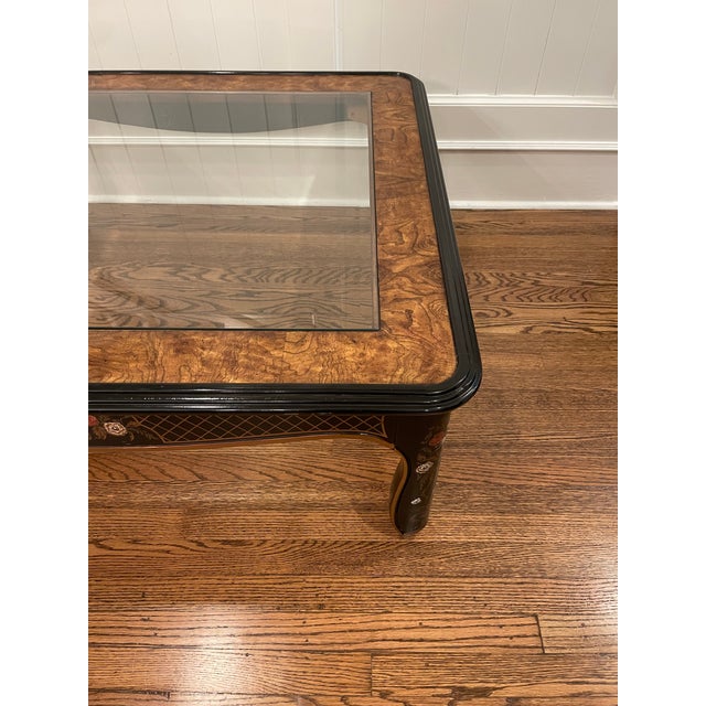 1980s Drexel Heritage Et Cetera Collection Chinoiserie Black & Gold