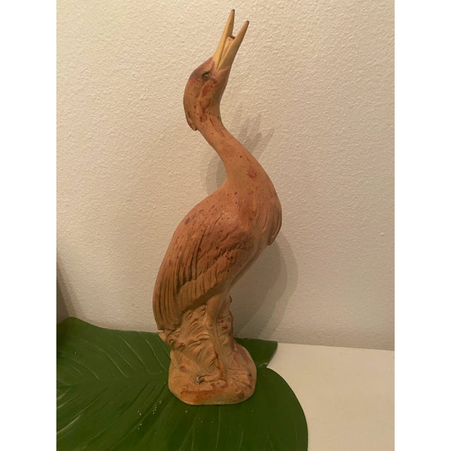 Vintage Crane Fountain by Heissner West Germany Patio Fountain For Sale - Image 13 of 13