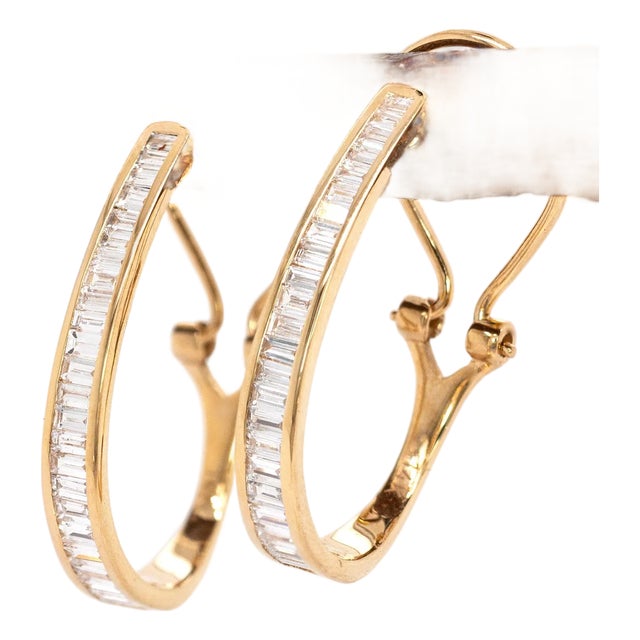 1ct Lab Created Diamond Earrings in 14k Solid Yellow Gold | Clip-on Closure For Sale