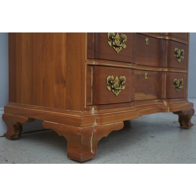Cherry Georgian Style Block Front Chest For Sale - Image 9 of 18