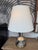 Design Plus Gallery presents a Modernist Table Lamp with Chrome + Brass Base. The table lamp has a unique shape of shiny...