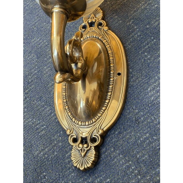 Early 21st Century Vintage Victorian Style Quoisel Wall Sconce Solid Brass For Sale - Image 5 of 11