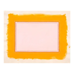 Marigold Yellow & Pink Abstract Minimalist Art Print, 24 X 30 Unframed Print