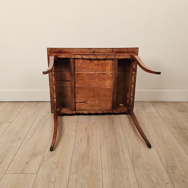 18th Century Louis XV Cherry Side Table With Drawer For Sale - Image 9 of 9