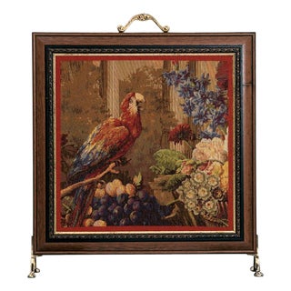 Exotic Parrot Tapestry Firescreen For Sale