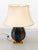 Metal Enameled Faux Colored Marble, Malachite and Brass Table Lamp, 1970s For Sale - Image 7 of 13
