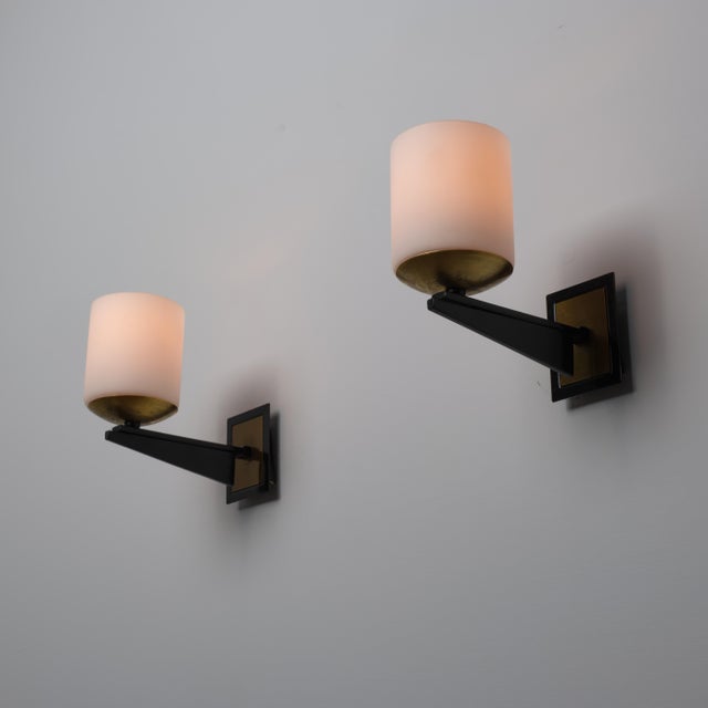 Mid-Century Modern Italian Wall Sconces, 1950s, Set of 2 For Sale - Image 4 of 6