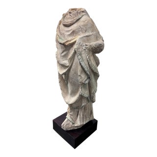 Sandstone Standing Toga Wrapped Sculpture For Sale