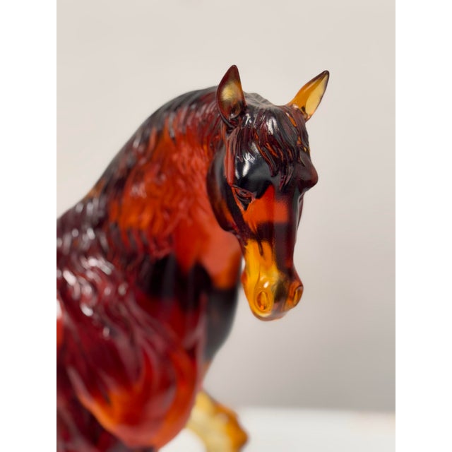 LiuLi Crystal Art Fire Horse Sculpture For Sale In San Francisco - Image 6 of 12