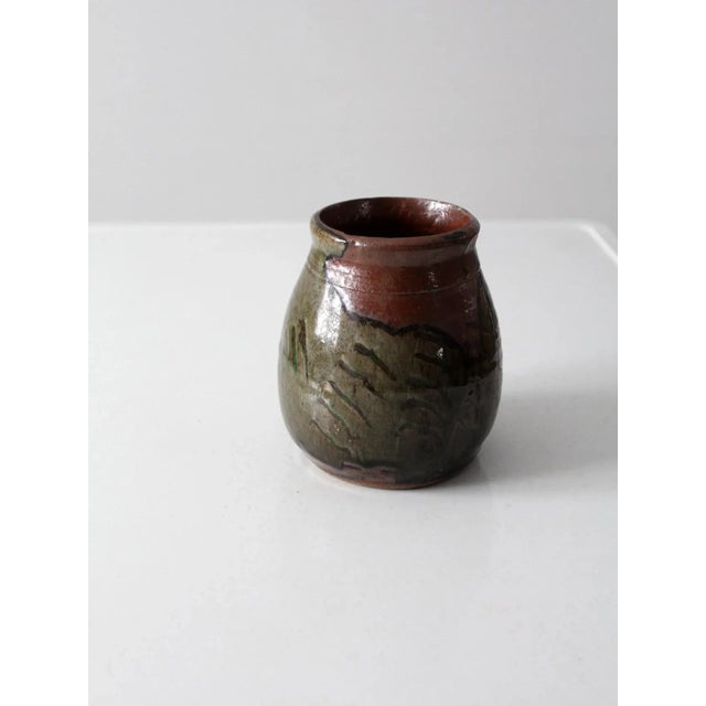 Ceramic Vintage Studio Pottery Vase For Sale - Image 7 of 10