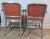 Metal Mid-Century Goodform Aluminum & Terracotta Vinyl Arm Chairs - A Pair For Sale - Image 7 of 14