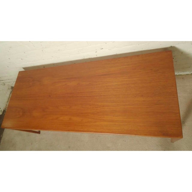 Mid 20th Century Mid-Century Modern Teak Coffee Table, Extending Leaves, Denmark, 1960s For Sale - Image 5 of 7