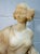 Alabaster Large Antique Hand Carved Alabaster Stone Lady Woman Sculpture Statue Art Marble For Sale - Image 8 of 16