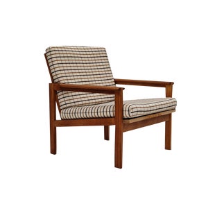 Danish Oak Model Capella Armchair by Illum Wikkelsø for Eilersen Møbler, 1970s For Sale