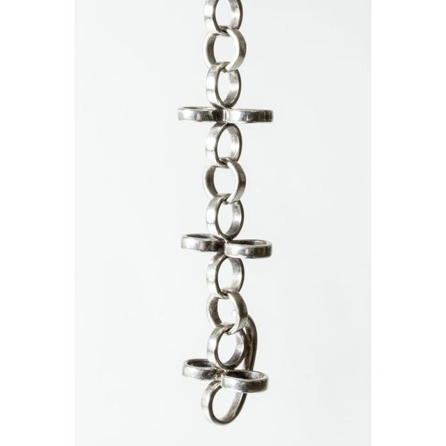 Metal Silver Bracelet from Cecilia Johansson, 1972 For Sale - Image 7 of 9