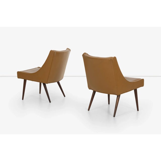 1960s Milo Baughman Slipper Chairs for Thayer Coggin - A Pair For Sale - Image 5 of 11