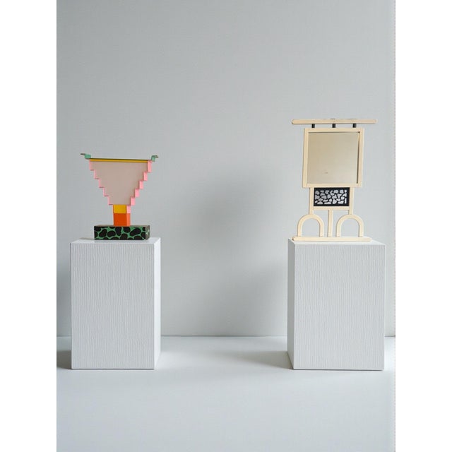 Metal Ruskin Table Lamp by George Sowden and Nathalie du Pasquier For Arc 74, 1984 For Sale - Image 7 of 14