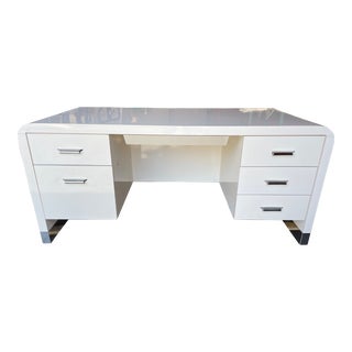 1990s Executive Desk Nancy Corzine Style For Sale