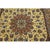 1950s Small Classic Beige Field Medallion Vintage Isfahan Wool Silk Carpet Rug For Sale - Image 9 of 12