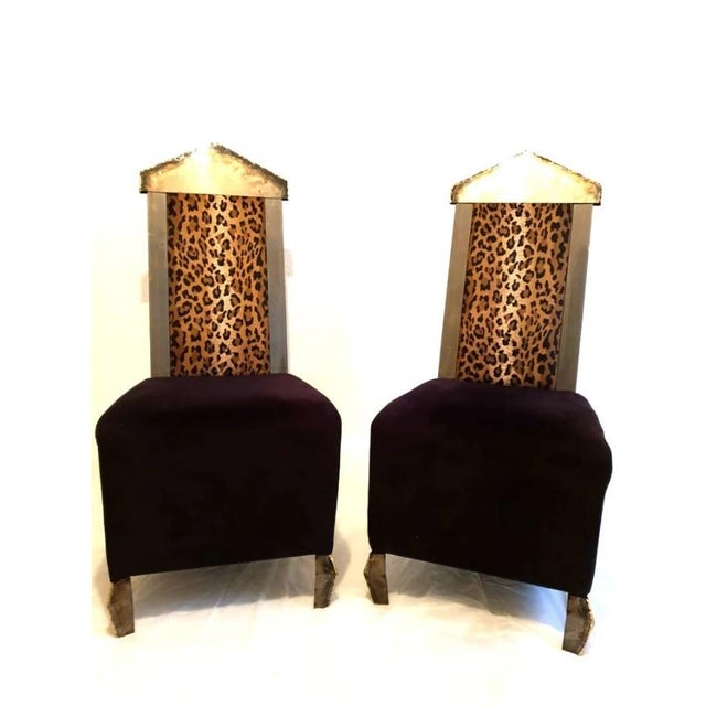 Metal Design Chairs, 1990s, Set of 2 For Sale - Image 7 of 12