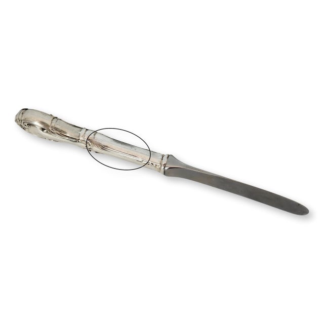 Mid 20th Century Sterling Silver ‘Joan of Arc’ Butter Knife For Sale - Image 4 of 4