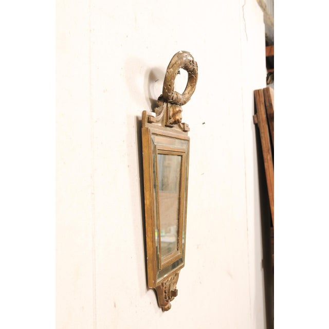 Wood Early 19th Century Neoclassical Italian Giltwood Accent Mirror For Sale - Image 7 of 9
