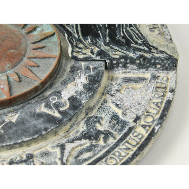 Vintage Mixed Metal Armillary Sphere Garden Decor Sundial Made in Usa For Sale - Image 11 of 18