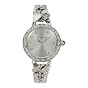 Bvlgari 31mm Catene Watch with 18k White Gold and Diamond Link Strap